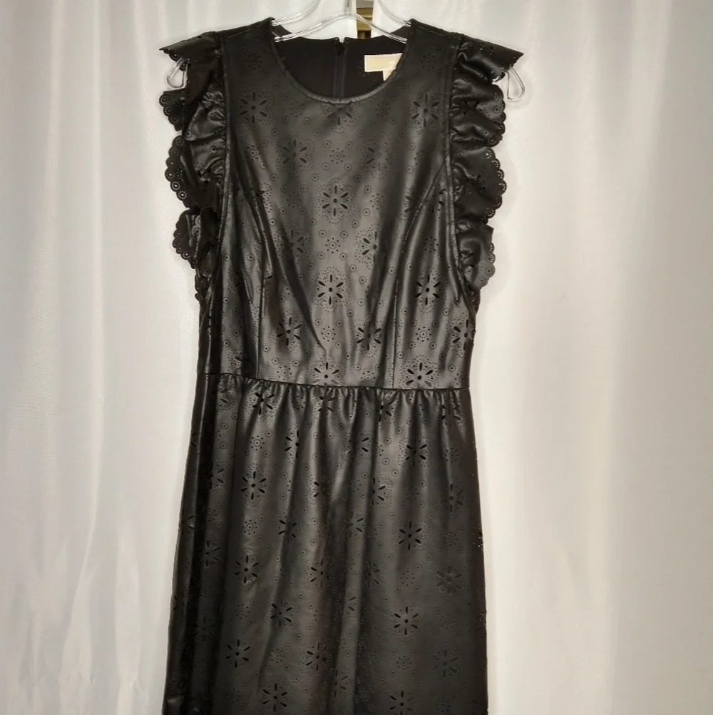 MICHAEL KORS Faux Leather Dress